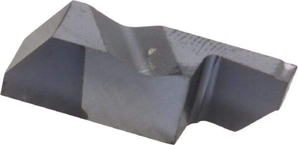 Kennametal - 3094NGD K Grade KC5025, 2.39mm Cutting Width Carbide Grooving Insert - 6.35mm Max Depth of Cut, Right Hand, 0.19mm Corner Radius, TiAlN Finish - USA Tool & Supply