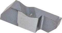 Kennametal - 3125NGD K Grade KC5010, 3.18mm Cutting Width Carbide Grooving Insert - 6.35mm Max Depth of Cut, Right Hand, 0.19mm Corner Radius, TiAlN Finish - USA Tool & Supply