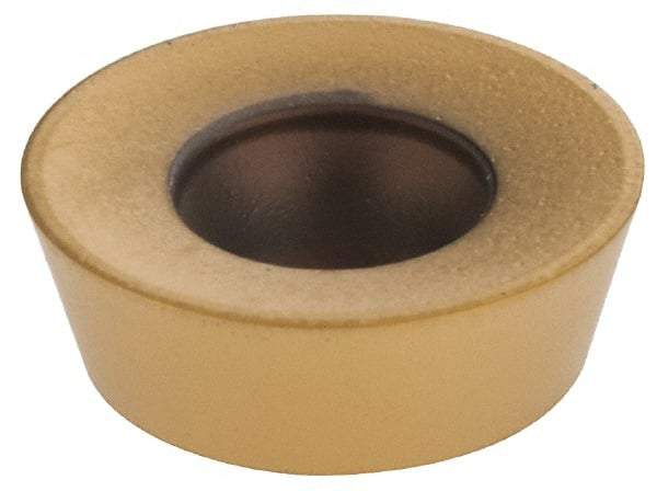 Kennametal - RDPX12T3M0 HP Grade KC725M Carbide Milling Insert - TiN/TiCN/TiN Finish, 5/32" Thick, 12mm Inscribed Circle - USA Tool & Supply