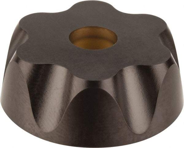 Kennametal - RCGT86 HF Grade KCPK30 Carbide Milling Insert - TiN/TiCN/Al2O3 Finish, 0.3748" Thick, 1" Inscribed Circle - USA Tool & Supply