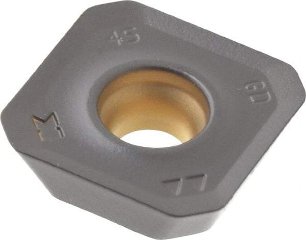 Kennametal - SEPT13T3 GD Grade KCPK30 Carbide Milling Insert - TiN/TiCN/Al2O3 Finish, 5/32" Thick, 0.528" Inscribed Circle, 1.5mm Corner Radius - USA Tool & Supply