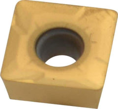 Kennametal - SPCT3125 LD2 Grade KC725M Carbide Milling Insert - TiN/TiCN/TiN Finish, 5/32" Thick, 10mm Inscribed Circle, 0.8mm Corner Radius - USA Tool & Supply