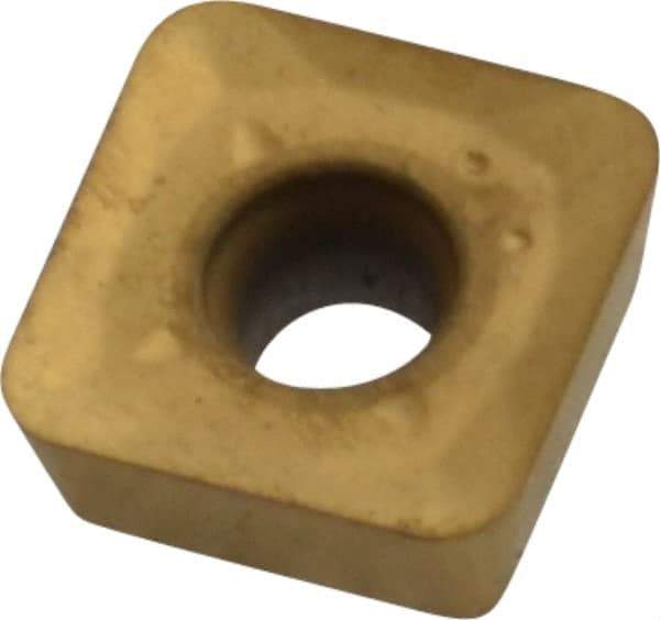 Kennametal - SPCT31254 LD2 Grade KC725M Carbide Milling Insert - TiN/TiCN/TiN Finish, 5/32" Thick, 10mm Inscribed Circle, 1.6mm Corner Radius - USA Tool & Supply