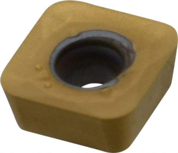 Kennametal - SPCT31255 LD2 Grade KC725M Carbide Milling Insert - TiN/TiCN/TiN Finish, 5/32" Thick, 10mm Inscribed Circle, 2mm Corner Radius - USA Tool & Supply