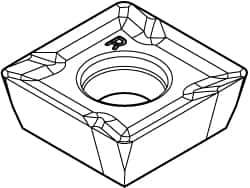 Kennametal - SPCT3125 LE Grade KC410M Carbide Milling Insert - TiB2 Finish, 5/32" Thick, 10mm Inscribed Circle, 0.8mm Corner Radius - USA Tool & Supply