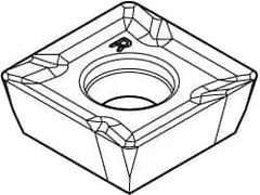 Kennametal - SPCT3125 LE Grade KC410M Carbide Milling Insert - TiB2 Finish, 5/32" Thick, 10mm Inscribed Circle, 0.8mm Corner Radius - USA Tool & Supply