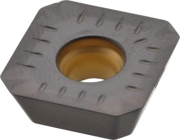 Kennametal - SEKT443 GP2 Grade KCK15 Carbide Milling Insert - TiN/TiCN/Al2O3 Finish, 3/16" Thick, 14mm Inscribed Circle, 1mm Corner Radius - USA Tool & Supply