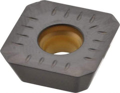 Kennametal - SEKT443 GP2 Grade KCK15 Carbide Milling Insert - TiN/TiCN/Al2O3 Finish, 3/16" Thick, 14mm Inscribed Circle, 1mm Corner Radius - USA Tool & Supply