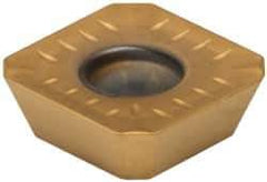 Kennametal - SEKT443 GP2 Grade KC725M Carbide Milling Insert - TiN/TiCN/TiN Finish, 3/16" Thick, 14mm Inscribed Circle, 1mm Corner Radius - USA Tool & Supply