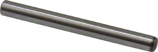 Value Collection - 3mm Diam x 30mm Pin Length Alloy Steel Standard Dowel Pin - C 58-62 Hardness, 3,340 Lb Breaking Strength, 1 Rounded End - USA Tool & Supply