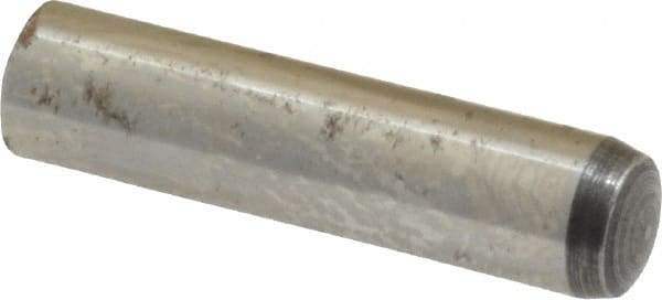 Value Collection - 6mm Diam x 25mm Pin Length Alloy Steel Standard Dowel Pin - C 58-62 Hardness, 13,300 Lb Breaking Strength, 1 Rounded End - USA Tool & Supply