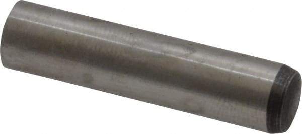 Value Collection - 8mm Diam x 35mm Pin Length Alloy Steel Standard Dowel Pin - C 58-62 Hardness, 23,700 Lb Breaking Strength, 1 Rounded End - USA Tool & Supply