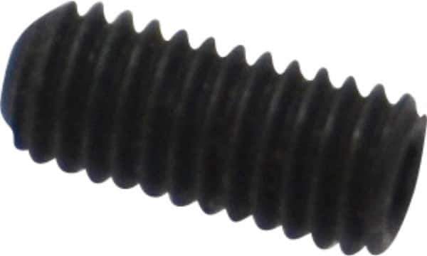 Value Collection - #10-32 UNF, 7/16" OAL, Cup Point Set Screw - Alloy Steel, 3/32" Key - USA Tool & Supply