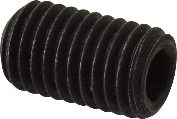 Value Collection - 1/4-28 UNF, 7/16" OAL, Cup Point Set Screw - Alloy Steel, 1/8" Key - USA Tool & Supply