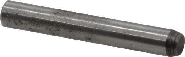 Value Collection - 1/16" Diam x 7/16" Pin Length Alloy Steel Standard Dowel Pin - C 50-58 Hardness, 800 Lb Breaking Strength, 1 Beveled & 1 Rounded End - USA Tool & Supply