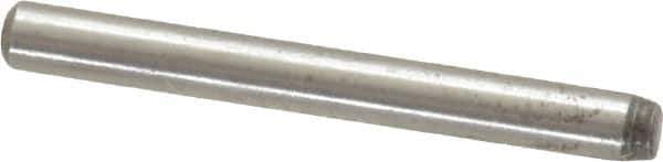 Value Collection - 3/32" Diam x 7/8" Pin Length Alloy Steel Standard Dowel Pin - C 50-58 Hardness, 1,800 Lb Breaking Strength, 1 Beveled & 1 Rounded End - USA Tool & Supply