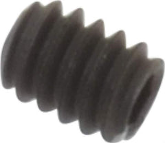 Value Collection - M2.0x0.40 Metric Coarse, 2.5mm OAL, Cup Point Set Screw - Grade 14.9 (45H) Alloy Steel, 0.9mm Key - USA Tool & Supply