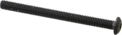 Value Collection - #10-32 UNF Hex Socket Drive, Button Screw - Alloy Steel, Black Oxide Finish, Fully Threaded, 2-1/4" Length Under Head - USA Tool & Supply