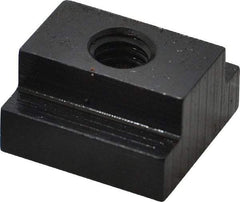 Gibraltar - 5/16-18 Blind Tapped T Slot Nut - 1/2" Slot Width, 7/8 x 9/32" Base Width x Height, 7/8 x 1/2" OAL x Height - USA Tool & Supply