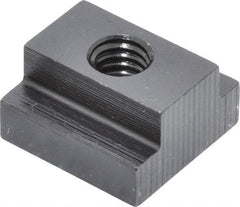 Gibraltar - 5/16-18 Tapped Through T Slot Nut - 1/2" Slot Width, 7/8 x 9/32" Base Width x Height, 7/8 x 1/2" OAL x Height - USA Tool & Supply