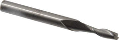 RobbJack - 3/16", 5/8" LOC, 1/4" Shank Diam, 2-1/2" OAL, 2 Flute, Solid Carbide Square End Mill - Single End, Uncoated, Spiral Flute, 30° Helix, Centercutting, Right Hand Cut, Right Hand Flute, Series C8-203 - USA Tool & Supply