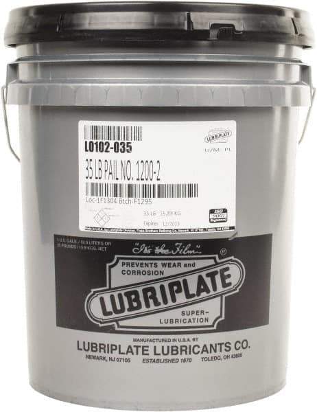 Lubriplate - 35 Lb Pail Lithium Extreme Pressure Grease - Beige, Extreme Pressure & High Temperature, 300°F Max Temp, NLGIG 2, - USA Tool & Supply