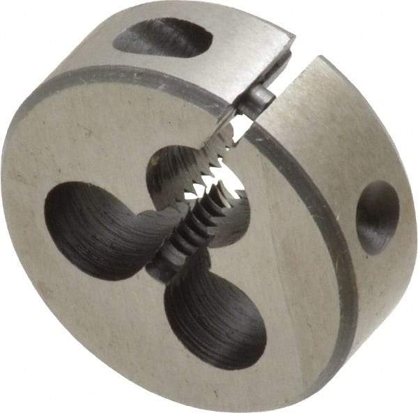 Interstate - M5x1.00 Metric Special Thread, 1" Outside Diam High Speed Steel Round Die - Right Hand Thread, Adjustable - Exact Industrial Supply