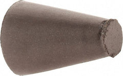 Cratex - 5/8" Max Diam x 1" Long, Taper, Rubberized Point - Medium Grade, Silicon Carbide, 1/4" Arbor Hole, Unmounted - USA Tool & Supply