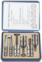 SPI - 6" OAL, Accurate up to 0.001", 0.4, 0.65 & 1mm Wide Flange, Hard Chrome Steel Caliper Attachment Set - 5 Pieces, 10, 16, 25, 32 & 76mm Bore Depth, For Use with 6" Vernier, Dial & Digital Calipers - USA Tool & Supply