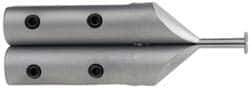 SPI - Accurate up to 0.001", 0.015" Wide Flange, 0.05" Groove Depth, Hard Chrome Steel Caliper Groovemaster - 1 Piece, 0.4" Bore Depth, For Use with 6" Vernier, Dial & Digital Calipers - USA Tool & Supply
