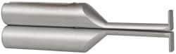 SPI - Accurate up to 0.001", 0.025" Wide Flange, 0.2" Groove Depth, Hard Chrome Steel Caliper Groovemaster - 1 Piece, 1" Bore Depth, For Use with 6" Vernier, Dial & Digital Calipers - USA Tool & Supply