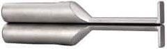 SPI - Accurate up to 0.001", 0.04" Wide Flange, 0.255" Groove Depth, Hard Chrome Steel Caliper Groovemaster - 1 Piece, 1-1/4" Bore Depth, For Use with 6" Vernier, Dial & Digital Calipers - USA Tool & Supply