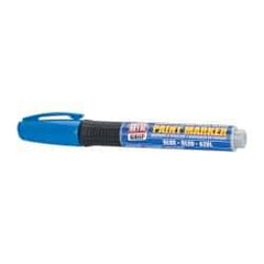 Super Met-Al - Blue Paint Marker - Oil Based Paint - USA Tool & Supply