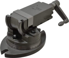 Wilton - 2" Jaw Width, 2" Jaw Opening Capacity, 2-Way Angle Swivel Machine Vise - Manual Operation, 1 Station, 8-29/32" Long x 5" High x 15/16" Deep, Alloy Steel - USA Tool & Supply