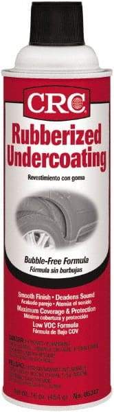 CRC - 20 oz Black Automotive Rubberized Coating - Comes in Can - USA Tool & Supply