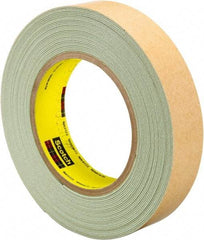 3M - 1" Wide x 10 Yd Long Green Rubber Masking Tape - Series 60894, 33 mil Thick, 25 In/Lb Tensile Strength - USA Tool & Supply