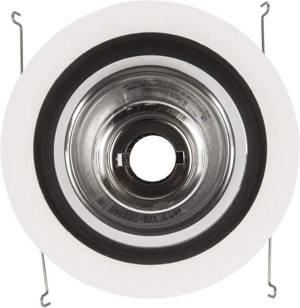 Cooper Lighting - 7-1/4 Inch Wide, Water Resistant, White Fixture Baffle Trim - Metal, UL/cUL Wet Location Listed - USA Tool & Supply