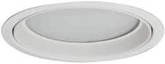 Cooper Lighting - 7-7/8 Inch Wide, Water Resistant, White Fixture Trim with Albalite Lens - USA Tool & Supply