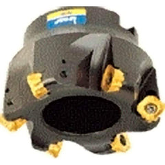 Iscar - 1.53" Cut Diam, 3/4" Arbor Hole, 0.236" Max Depth of Cut, Indexable Chamfer & Angle Face Mill - 4 Inserts, O45MT\xB6R90MT\xB6S45MT\xB6S90MT Insert, Right Hand Cut, 4 Flutes, Series FRCM - USA Tool & Supply