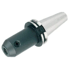 Iscar - CAT50 Taper Shank 1" Hole End Mill Holder/Adapter - 65mm Nose Diam, 8" Projection, Through-Spindle & DIN Flange Coolant - Exact Industrial Supply