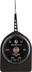 Jonard Tools - 0.33 Lb. Capacity, Mechanical Tension and Compression Force Gage - 5 gf Resolution, Aluminum Housing - USA Tool & Supply