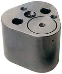 Dayton Lamina - 1-1/4" Shank Diam, 2-3/4" Base Length x 2.72" Base Width x 1-5/8" Base Height, 1/2-13 Thread, Alloy Steel Mold Punch Retainer - 1/4" Dowel Diam, 15/16" Length Between Dowel & Screw, 2" Thread Length, Ball Lock, Heavy Duty (HRT) Series - USA Tool & Supply