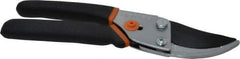 Fiskars - By-Pass Pruner - 5/8" Long Steel Blade, Handle with Grips - USA Tool & Supply