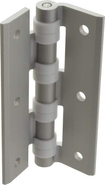 Sugatsune - 2-9/16" Long x 2-3/8" Wide x 9/64" Thick, Cabinet Hinge - Aluminum, Aluminum Finish - USA Tool & Supply