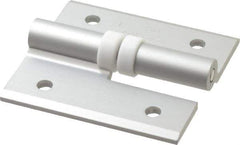 Sugatsune - 2-9/16" Long x 2-3/8" Wide x 9/64" Thick, Aluminum Cabinet Hinge - Aluminum, Aluminum Finish - USA Tool & Supply