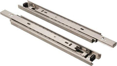 Sugatsune - 9-27/32" Slide Length, 9-9/16" Travel Length, Stainless Steel Ball Bearing Slide - 92 Lb Capacity at Full Extension - USA Tool & Supply