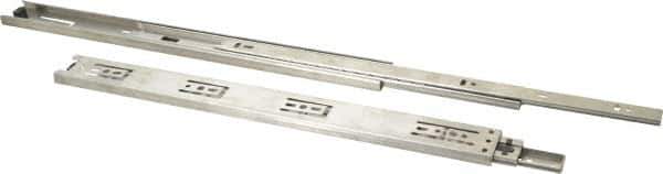 Sugatsune - 15-3/4" Slide Length, 16" Travel Length, Stainless Steel Ball Bearing Slide - 79 Lb Capacity at Full Extension - USA Tool & Supply