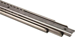 Sugatsune - 21-11/16" Slide Length, 23" Travel Length, Stainless Steel Ball Bearing Slide - 188 Lb Capacity at Full Extension - USA Tool & Supply