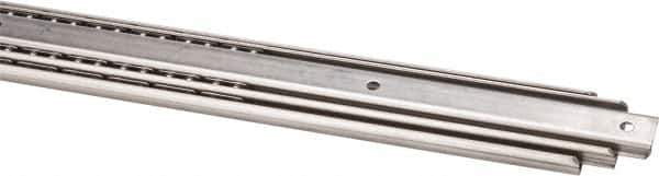 Sugatsune - 27-9/16" Slide Length, 28-3/4" Travel Length, Stainless Steel Ball Bearing Slide - 155 Lb Capacity at Full Extension - USA Tool & Supply