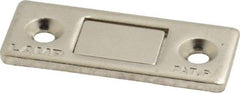 Sugatsune - 1-39/64" Long x 1-5/8" Wide x 2.6" High, Steel & Neodymium Neodymium Thin Magnet Catch - Nickel Coated, 8.8 Magnetic Force - USA Tool & Supply